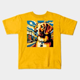 Modern art Labrador retriever Kids T-Shirt